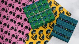 Selection of giftwrap sheets in Ohh Fleur designs