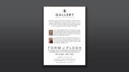 Form & Flesh exhibition card
